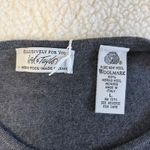 Lord & Taylor Italian Merino Wool Sweater Short Sleeve Grey Size Large Photo 3