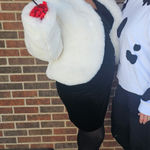 White fur coat Size L Photo 0