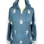 Marled Reunited NWT Star Print Hooded Sweater Photo 3