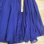 Sherri Hill  1539 Chiffon Purple Strapless Rhinestone Beaded Prom Dress Size S Photo 3