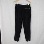 Jordache Vintage Asymmetrical Front Black Corduroy Pants Photo 6