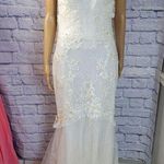 Casablanca Project Mermaid Wedding Grown Size 12 Silver Photo 0