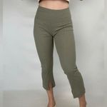 Nike  Olive Green Wide Ribbed High Rise Split Hem Leggings Medium Photo 7