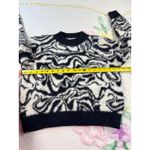 SO  Goods For Life Zebra Print Pullover Sweater Women's Large Knit Cozy Photo 3