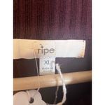 Ripe Maternity Nella Nursing Dress XL Long Sleeve Ribbed Stretch Burgundy Red Photo 6