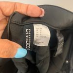 Divided  H&M Faux Leather Pants Women’s Size 6 Black Straight Leg Vegan Trousers Photo 2