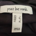 Peace Love World  Women's Large Black Rib Turtleneck Longsleeve Outdoors Winter Photo 7