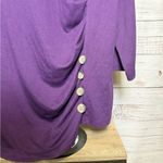 Allegra K  Purple Blouse with Button Detail Photo 1