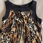 AB Studio Women’s Animal Print U-Neck MIdi Dress Size 6 NWT Photo 3