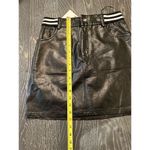 SEEK the Label Women's Black Faux Leather Mini Skirt Size S Photo 7