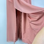 Azazie  Kori A-Line Ruched Chiffon Dress in‎ Mai Tai Size A12 Photo 4