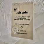 Cult Gaia NWOT  Renata Draped Fringe Halter Gown Off White Bridal Wedding Size M Photo 8