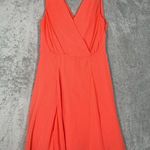 Cupcakes and Cashmere Dress Womens 4 Orange Fit & Flare Preppy Romantic Date Night Photo 1