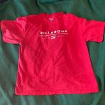 Billabong  Red Graphic Tee Shirt Photo 0