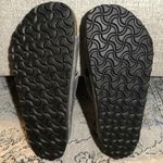 Birkenstock  Arizona Leather Sandals In Grey Charcoal Photo 7