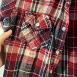Vanilla Star Jeans Red Plaid Flannel Photo 3
