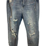 Judy Blue  Jeans Women's Size 18W Distressed Boyfriend Fit Speckled High Rise Photo 0