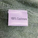 NWT La Marey 100% Cashmere Poncho Sweater Faux Fur Trim One Size Olive Green NEW Photo 10