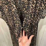 Source Unknown Cute silky sheer leopard print maxi duster tie front cover up robe whimsigoth Photo 10