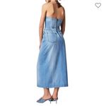 Free People Picture Perfect Ombré Denim Strapless Midi-Dress Photo 9