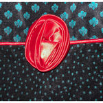 Susan Bristol Vintage  Brushed Velvet Midi Skirt Womens Size 8 Green Black Zip Photo 7