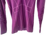 Athleta  Women's Size Medium Purple Half Zip‎ Hooded Activewear Sweater Photo 2