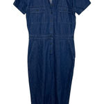 Outerknown  Indigo Blue Denim Jumpsuit Womens Size XS Organic Cotton Photo 0