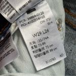 Levi's Levi’s Wedgie Straight Leg Dark Wash Button Fly Cotton High Rise Jeans 29 X 26 Photo 10