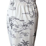Current Air  Beachy White Tie Front Skirt Coverup Island Tropical Hawaiian‎ SMALL Photo 0