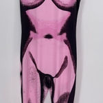 Pink‎ and black, bodysuit new size medium Pink Photo 0