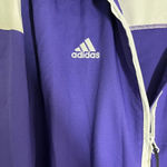 Adidas  Clinaproof Womens Hooded Purple Long Sleeve Pockets Full Zip Size Large Photo 2