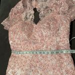 Women’s Pale Pink Lace Appliqué Short Sleeved Dress Size NWT Size L Photo 8