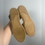 Garnet Hill  black leather studded ankle wrap espadrilles size 38/ 8 Photo 3