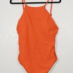 ANDIE NWT Siren Orange Asbury Ribbed One Piece Swimsuit Size XL Photo 0