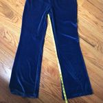 Issac Mizrahi Selma Blair Bright Blue Velour Pants Size M Photo 4