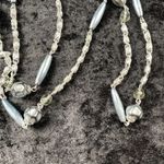 Vintage Mid Century 56 in Long Flapper Style Beaded Chain Necklace Made Germany Photo 6