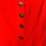 Anthropologie MAEVE red sleeveless textured button down dress medium Photo 4