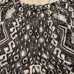 American Eagle  Geometric Paperbag Shorts; Black And White Photo 5