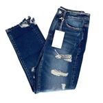 Vervet Flying‎ Monkey Womens Distressed Whisker Cotton Boyfriend Jeans Blue Size 25 NWT Photo 4