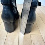 Ralph Lauren LAUREN  Gail Black Leather Moto Bootie Booties Ankle Boots Size 7.5 Photo 8