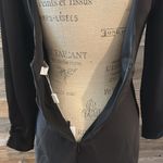 NWT Astr The Label Black Cowl Neck Long Sleeve Mini Dress With Pearl Chain S Photo 8