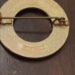 Elegant Gold silver Circular Brooch West Germany Photo 2