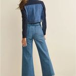 Venus Denim and Pinstripe Blazer Photo 2