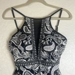 Liz Claiborne  Black and White Paisley One-Piece Swimsuit Photo 3