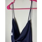 Fame and Partners New‎ Plus  Navy Blue Cowl Neck Gown Sz 20 Photo 5