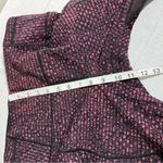 Lululemon Outrun 17" Crop Leggings. Color Shatter Weave Dust Coral Plum Size 10 Photo 7
