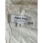 Peter Som  Collective Eyelet Mini Dress in White 6 Womens Backless Cut out Photo 7