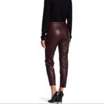 Theory 🆕 | Adbelle Leather Leggings Pants Red Currant Burgundy Red 00 Xs Photo 2