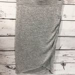 Aritzia Wilfred Free Ruched Bodycon Skirt: Heather Grey Photo 0