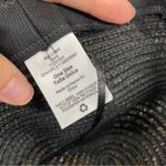 Large Black Boho Straw Woven Sun Hat Oversized Target Beach Vacation Photo 5